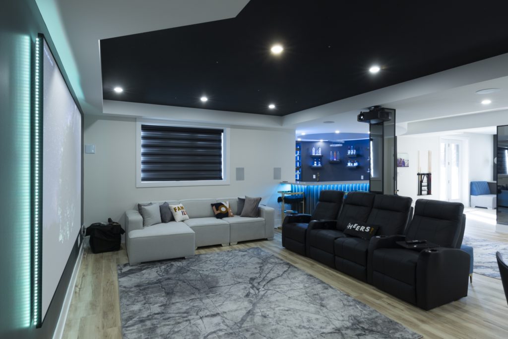 Interior Design Ideas for a Large Basement By Level Up Basement